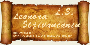 Leonora Šljivančanin vizit kartica